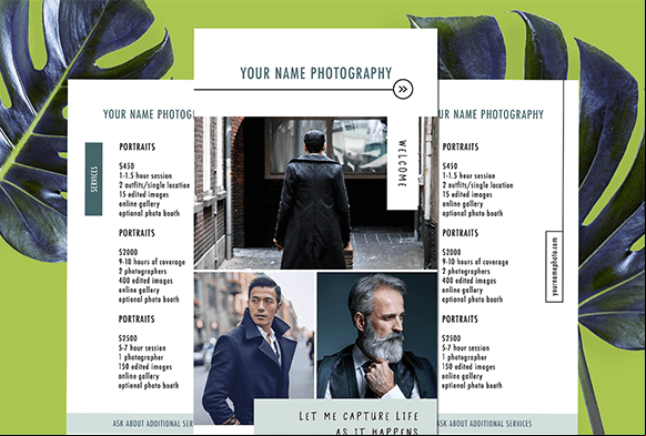 šablony fotografických brožur zdarma