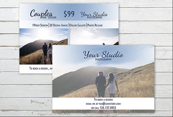 modelli di mini sessione gratuiti per Photoshop