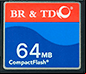 br&td 64 mb cf card
