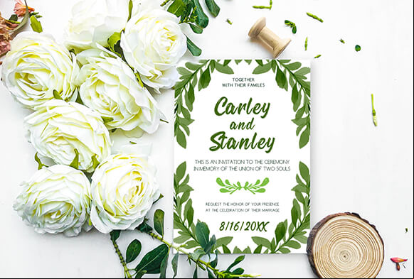 bannière de modèles d'invitation de mariage gratuits